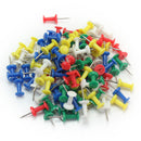 100Pcs Office School Supplies Colorful Push Pins Cork Board Map Thumb Tacks