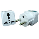 1Pc White USA/UK/AU to Euro Europe AC Power Plug Socket Travel Adapter Cd