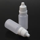 50pcs 10ml Empty Squeezable Plastic-Dropper Bottles Eye Liquid Screw Cap L PPH