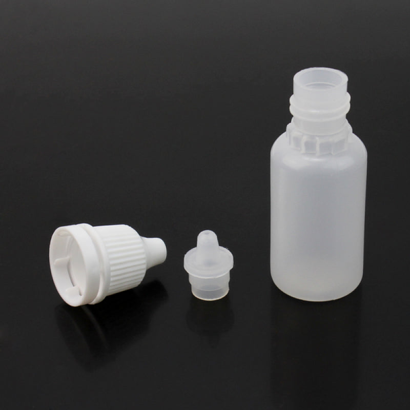 50pcs 10ml Empty Squeezable Plastic-Dropper Bottles Eye Liquid Screw Cap L PPH