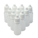50pcs 10ml Empty Squeezable Plastic-Dropper Bottles Eye Liquid Screw Cap L PPH