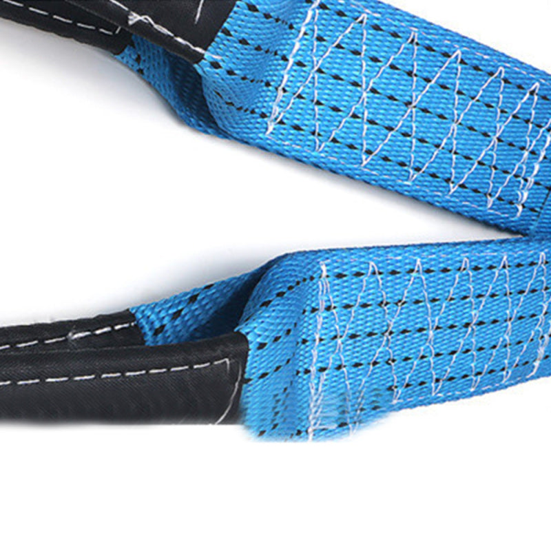 Heavy Duty 8 Tons 16.4ft Car Van Tow Rope Towing Strap Emergency U-Shape Hook