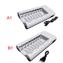US 8 Slots 110-240V Fast Charger Fr AA AAA Ni-MH / Ni-Cd Rechargeable B EDH
