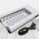US 8 Slots 110-240V Fast Charger Fr AA AAA Ni-MH / Ni-Cd Rechargeable B EDH