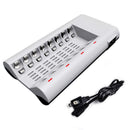 US 8 Slots 110-240V Fast Charger Fr AA AAA Ni-MH / Ni-Cd Rechargeable B EDH