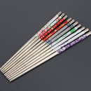 10 Pcs Stainless Steel Chopsticks Anti-skip Chop sticks Set Assorted K AJI