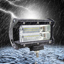 5inch 72W 2-Row LED Work Light Bar Flood Lamp for Off-road SUVs Boats UNK XQS