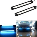 2x Daytime Running Light White Flowing LED DRL Waterproof Car Lamp FJT