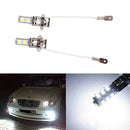 2Pcs White Car H3 Head Light Rear 5050 SMD 5 LED NMT