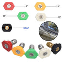 5 Pack Pressure Washer Spray Nozzle Tips Jet 1/4 gss KTF