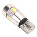 2PCS Car T10 W5W Side Light Lamp Marker Lamp Lens 5630 6 SMD LED Light ZSJ LKC
