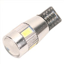 2PCS Car T10 W5W Side Light Lamp Marker Lamp Lens 5630 6 SMD LED Light ZSJ LKC