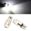 2PCS Car T10 W5W Side Light Lamp Marker Lamp Lens 5630 6 SMD LED Light ZSJ LKC