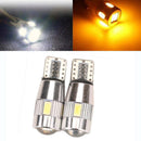 2PCS Car T10 W5W Side Light Lamp Marker Lamp Lens 5630 6 SMD LED Light ZSJ LKC