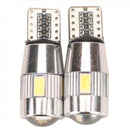 2PCS Car T10 W5W Side Light Lamp Marker Lamp Lens 5630 6 SMD LED Light ZSJ LKC