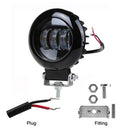 LED Light Red Work Flood Light 30W 6000K Super Bright for Car SUV Truck RRI SDH