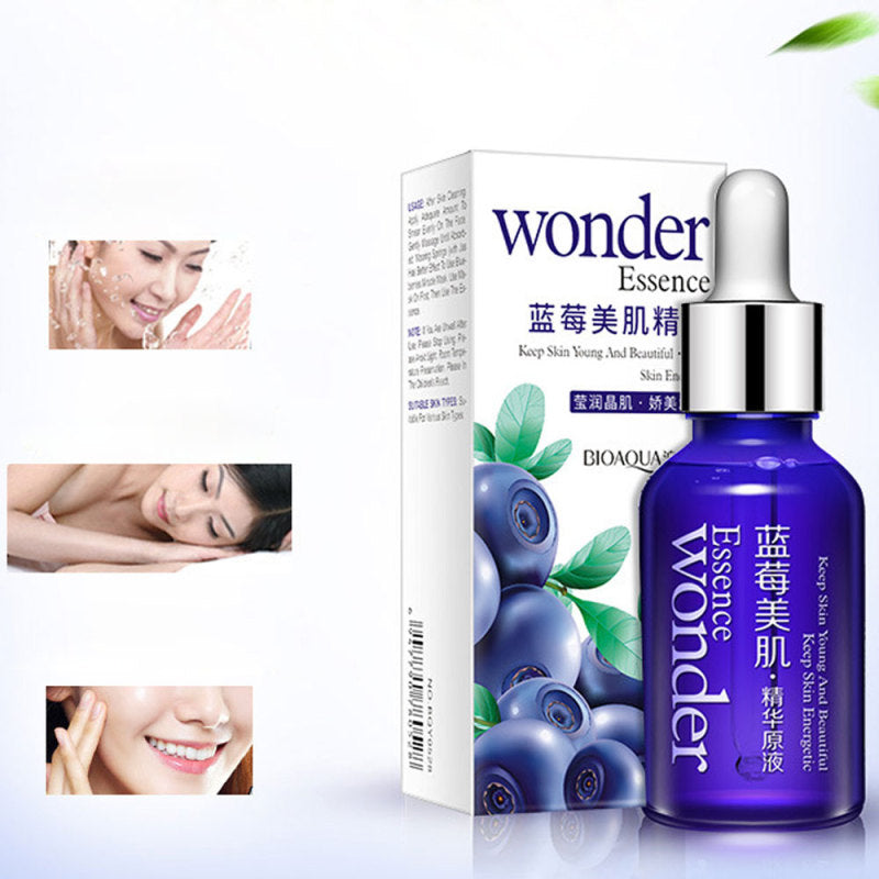 Face Skin Serum Moisturizing Blueberry Hyaluronic Acid Liquid Collagen Essence S
