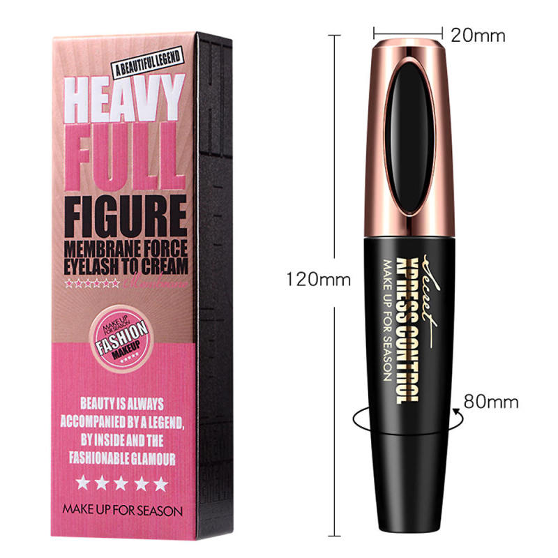 Black Eye Lashes Women Big Eyes Silk Fiber Eyelash Mascara Makeup Extension TWI