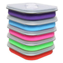 Collapsible Potable-Plastic Lunch Bento Box Food Storage Container +Spoon MDZ