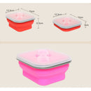 Collapsible Potable-Plastic Lunch Bento Box Food Storage Container +Spoon MDZ