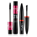 2PCS/Kitt 4D Mascara Waterproof Silk Fiber Volume Double Curling Makeup E PIL