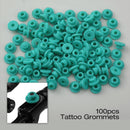 100 O-Rings 100 Elastic Rubber Bands 100 Washers 100 Nipple Tattoo Machine BAV