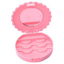 1Pc Cute Pink Plastic Bowknot False Eyelashes Storage Box Makeup Case Mi EJF
