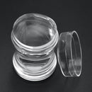 2pcs/set Clear Silicone Jelly Nail Art Stamper & Scraper Plate Stamping SEG