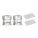 2pcs/set Clear Silicone Jelly Nail Art Stamper & Scraper Plate Stamping SEG