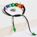 Supernatural Chakra Yoga Bracelet Healing Balance Lava Reiki Stones Brace KKG