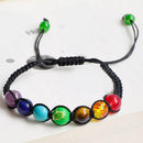 Supernatural Chakra Yoga Bracelet Healing Balance Lava Reiki Stones Bra YYQ