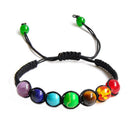 Supernatural Chakra Yoga Bracelet Healing Balance Lava Reiki Stones Brace KKG