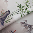 1*2M Green breeze bamboo Floral printed bedroom living room Window curta OLT