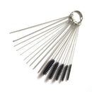 Carburetor Carbon Dirt Jet Remove 10 Cleaning Needles + 5 Brushes Tool Kit