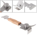 Durable Handle Wooden Stainless Steel Beehive Hive Scraper Beekeeping To SGI