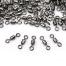 New 100pcs Link Swivels Tackle Rigs Lead Lures for Sea Coarse Carp Pike F NTQ