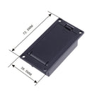 Black Plastic  9V Battery Cover Battery Box Case Compartment For Guita PBU