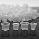 200 X  Applied Plastic Tattoo Ink Cups Caps Holder Supplies 12mm/8mm Hot