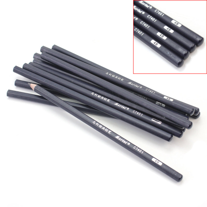12Pcs Carbon Tattoo Supplies Transfer-Stencil Drawing 4B Pencil Practice C7401