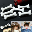 Women 6 Pcs Lovely Girls Dog Pet Bone Shape Design Hairpin Headwear Hair Clips