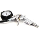 220 psi Lock On Tire Inflator with Air Pressure Gauge Pistol Chuck Flexible Hose