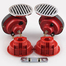 12V 135DB Super-Loud Dual Air Horn Kit Trumpet Freight Train Car Truck Boat iuk