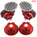 12V 135DB Super-Loud Dual Air Horn Kit Trumpet Freight Train Car Truck Boat iuk