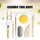 8Pcs Pottery Clay Ceramics Molding Carving Sculpting Molding Pottery NJW