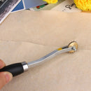 2X Wood Alloy Leather Cloth Overstitch Wheel Awl Pin Sewing Punch Tool New QCU