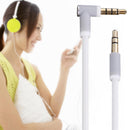 3.5mm Male to Male AUX Cable Cord L-shaped Car Audio Headphone Jack NUX