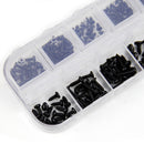 195pcs M1 M1.2 M1.4 M1.7 Mix PA Phillips Head Micro Screws Round Head JMV NJV