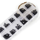 195pcs M1 M1.2 M1.4 M1.7 Mix PA Phillips Head Micro Screws Round Head JMV NJV