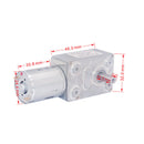 Reversible High Torque Turbo Worm Geared Motor DC 12V Reduction Motor UKC AIR