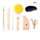 8pcs New Polymer Clay Sculpting Making Models Art DIY Craft Pottery Tools  HWC